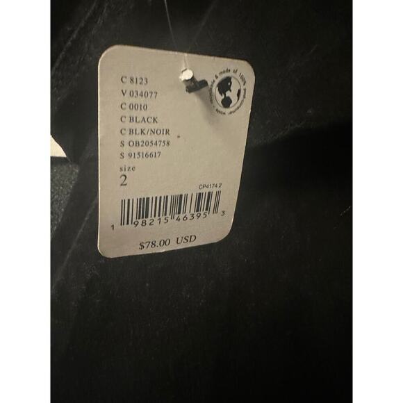 FREE PEOPLE HIGH TIME VELVET KICK FLARE PANTS - BLACK Size 2 - Picture 4 of 5